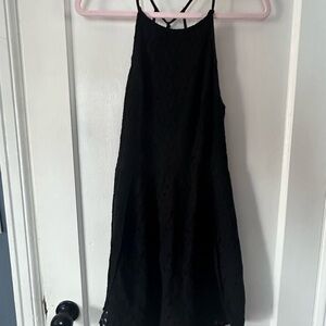 Abercrombie & Fitch Black backless lace dress